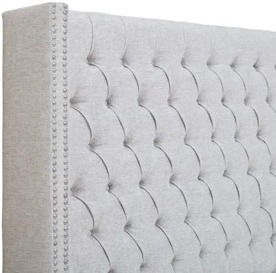 Madison Park Amelia Grey Upholstery Headboard