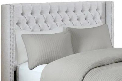 Madison Park Amelia Grey Upholstery Headboard