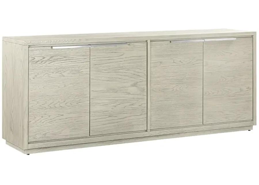 Abbey 4 Door Sideboard Buffet in Gray Oak Wood