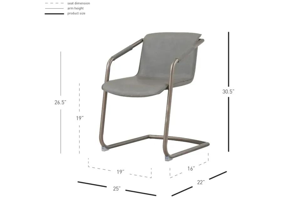 Indy Grey Faux Leather Dining Chair