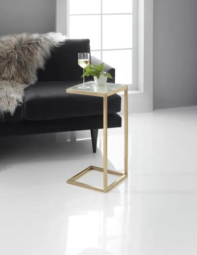 Melange Holmes C-Shaped Accent Table