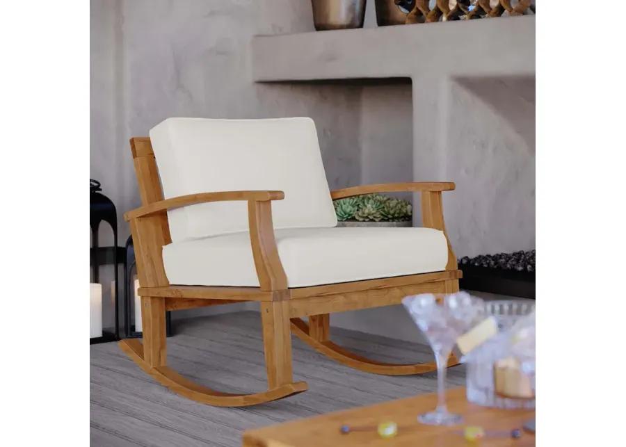 Marina Outdoor Patio Teak Rocking Chair