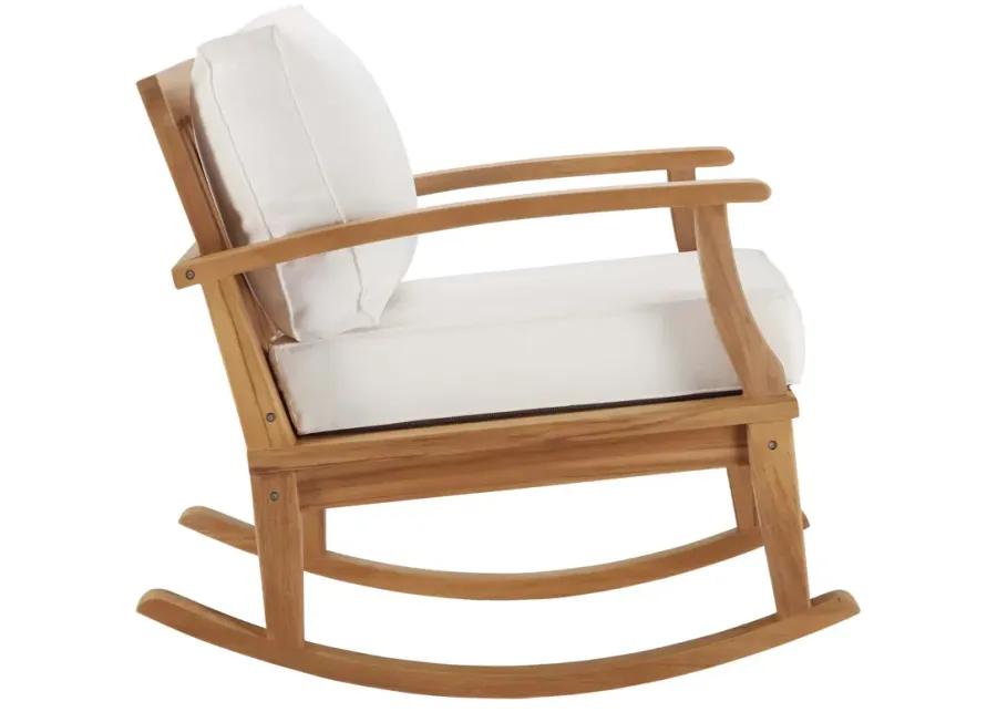 Marina Outdoor Patio Teak Rocking Chair