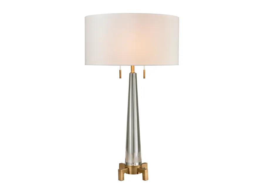 Bedford 30" High 2-Light Table Lamp - Aged Brass