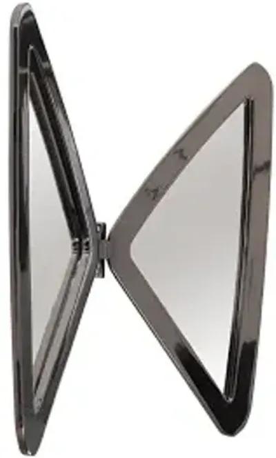 butterfly mirror, plated black nickel