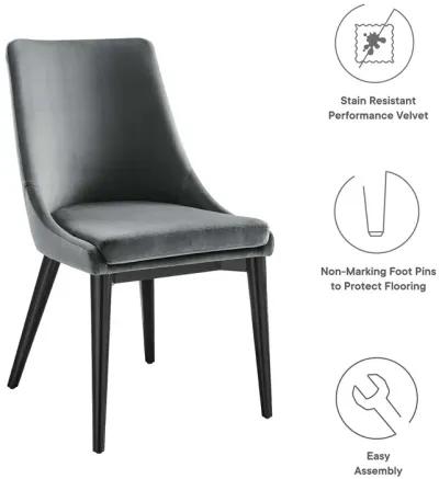 Viscount Performance Velvet Dining Chair