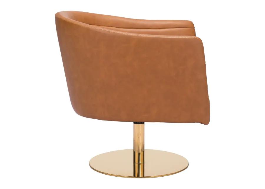 Justin Accent Chair Brown