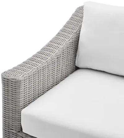 Conway Sunbrella® Outdoor Patio Wicker Rattan Left-Arm Chair