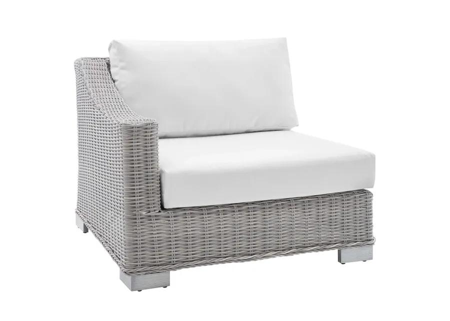 Conway Sunbrella® Outdoor Patio Wicker Rattan Left-Arm Chair