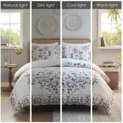 Gemma 3 Piece Floral Duvet Cover Set