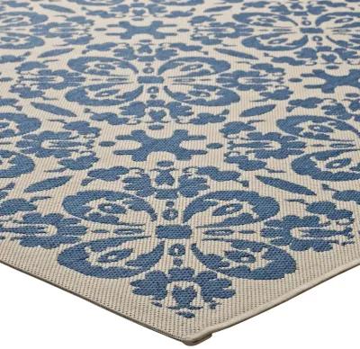 Ariana Vintage Floral Trellis 4x6 Indoor and Outdoor Area Rug