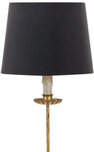 Clove Stem Buffet Table Lamp With Black Shade