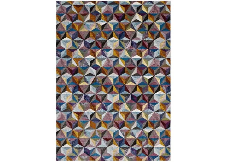 Arisa Geometric Hexagon Mosaic 8x10 Area Rug