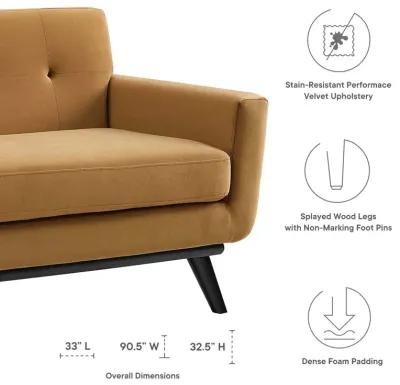 Engage Performance Velvet Sofa