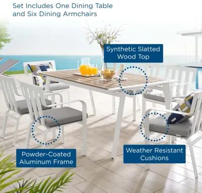 Baxley 7 Piece Outdoor Patio Aluminum Dining Set