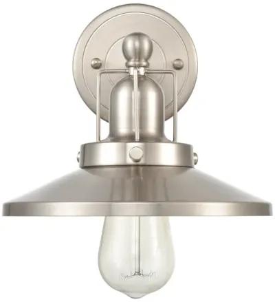 English Pub 8" High 1-Light Sconce - Satin Nickel