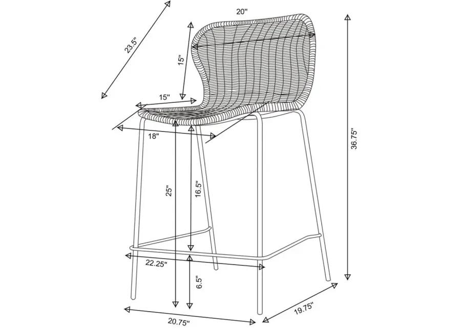 Mckinley Upholstered Counter Height Stool - Set of 2