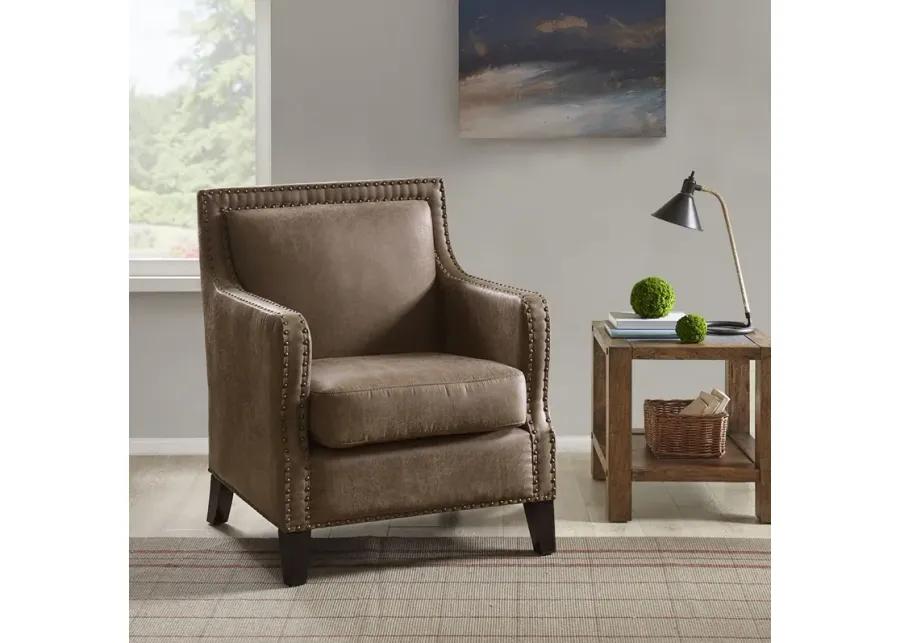 INK+IVY Shasta Brown Accent Chair