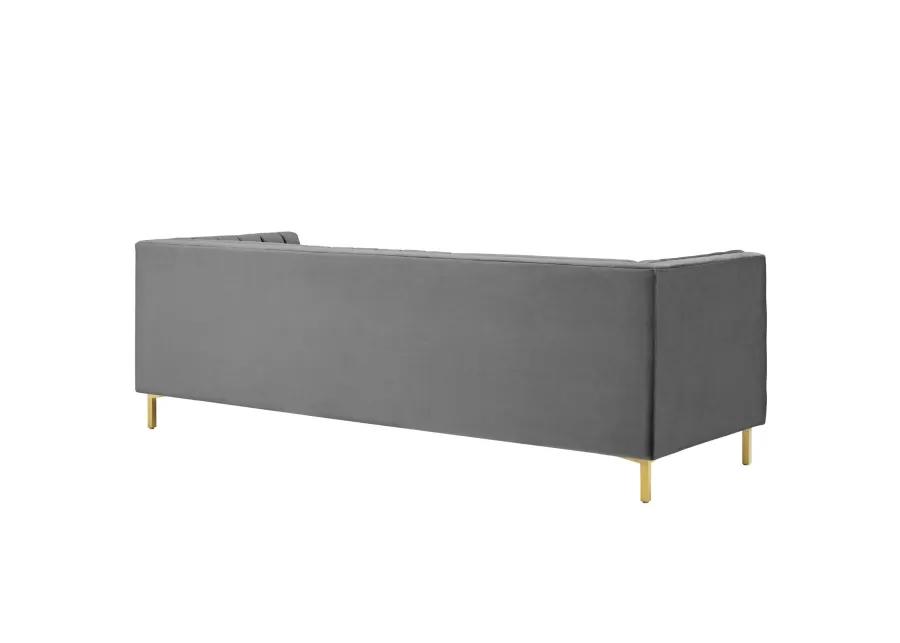 Ingenuity Channel Tufted Performance Velvet Sofa