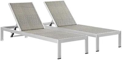 Shore Chaise Outdoor Aluminum - Set of 2