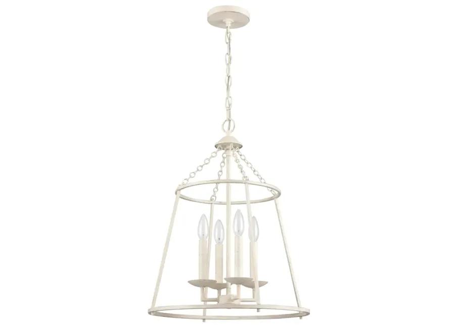 Joanie 17.25'' Wide 4-Light Pendant - Antique White