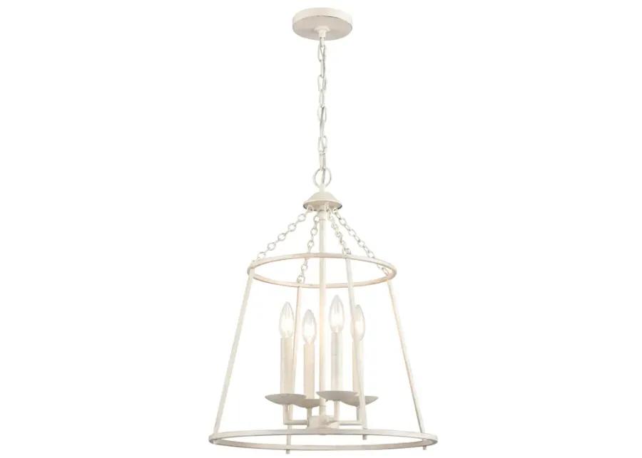 Joanie 17.25'' Wide 4-Light Pendant - Antique White