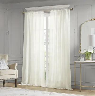 Croscill Classics Cornelli White Embroidery Curtain Panel (Single)