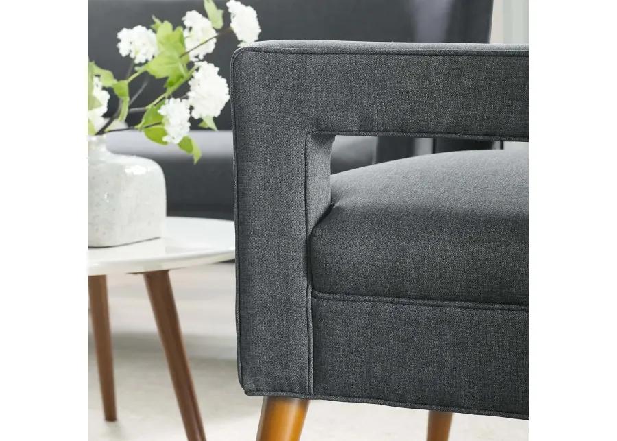 Sheer Upholstered Fabric Armchair