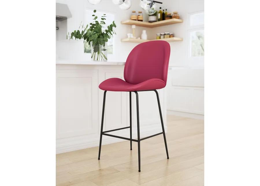 Miles Counter Stool Red