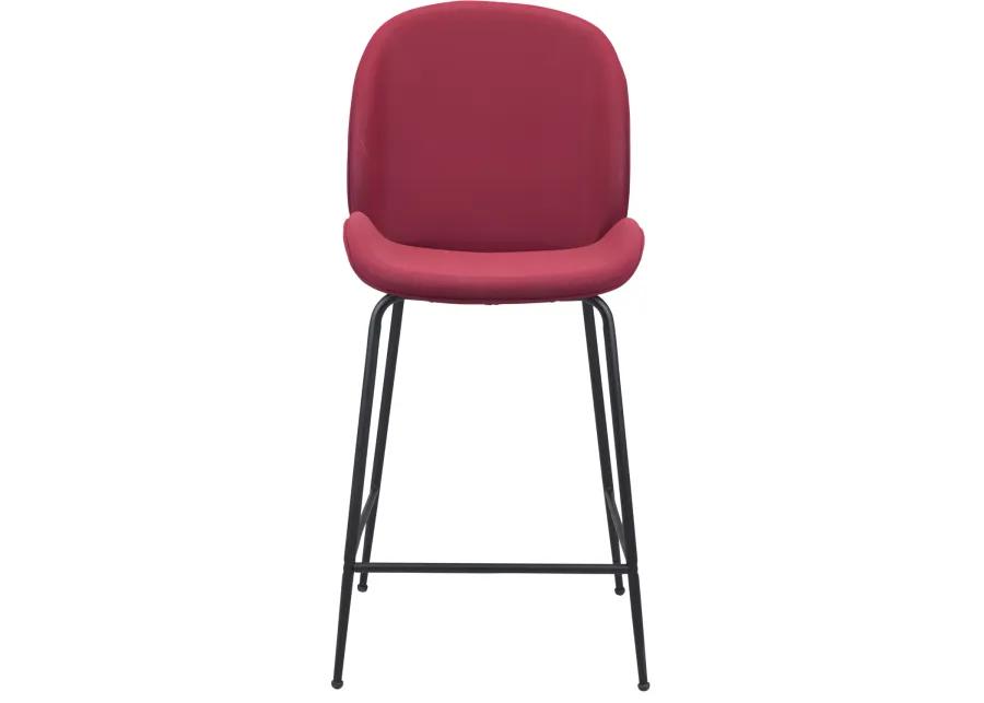 Miles Counter Stool Red