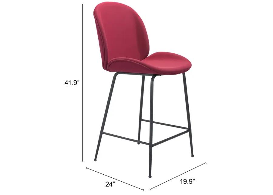 Miles Counter Stool Red