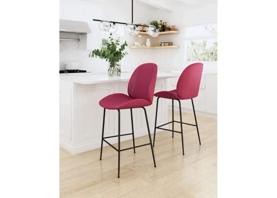 Miles Counter Stool Red