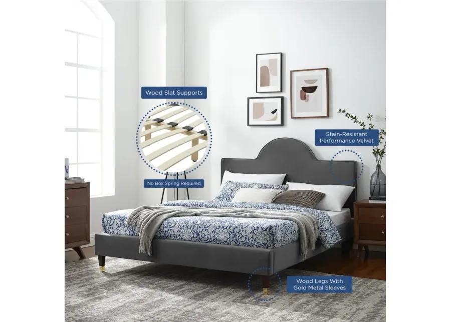 Aurora Performance Velvet King Bed