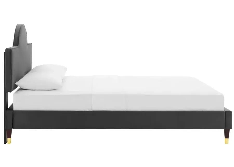 Aurora Performance Velvet King Bed