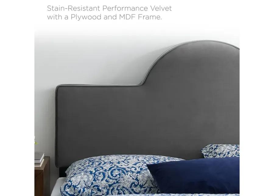 Aurora Performance Velvet King Bed