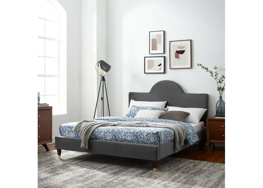 Aurora Performance Velvet King Bed