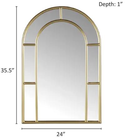 Regina Gold Arched Wall Mirror