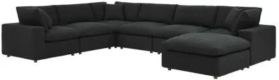 Commix Down Filled Overstuffed Boucle 7-Piece Sectional Sofa