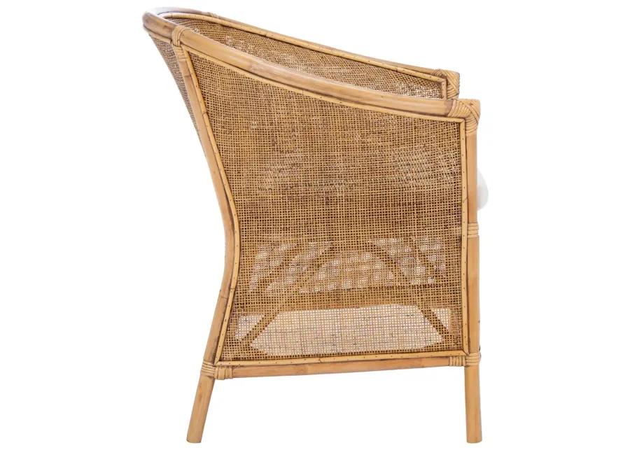 JESSICA RATTAN ACCENT CHAIR W/ CUSHION