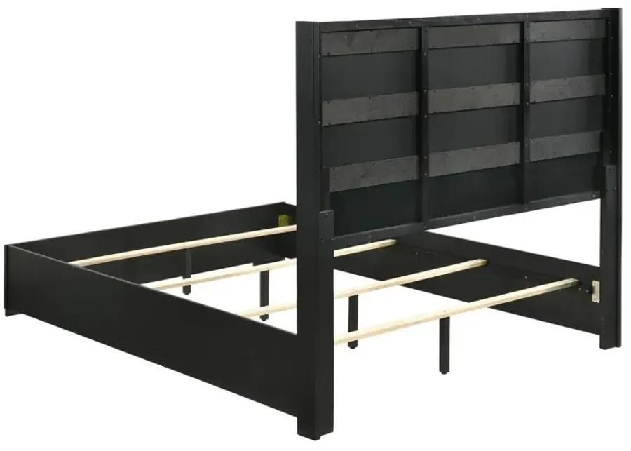 Blacktoft Queen Panel Bed Black