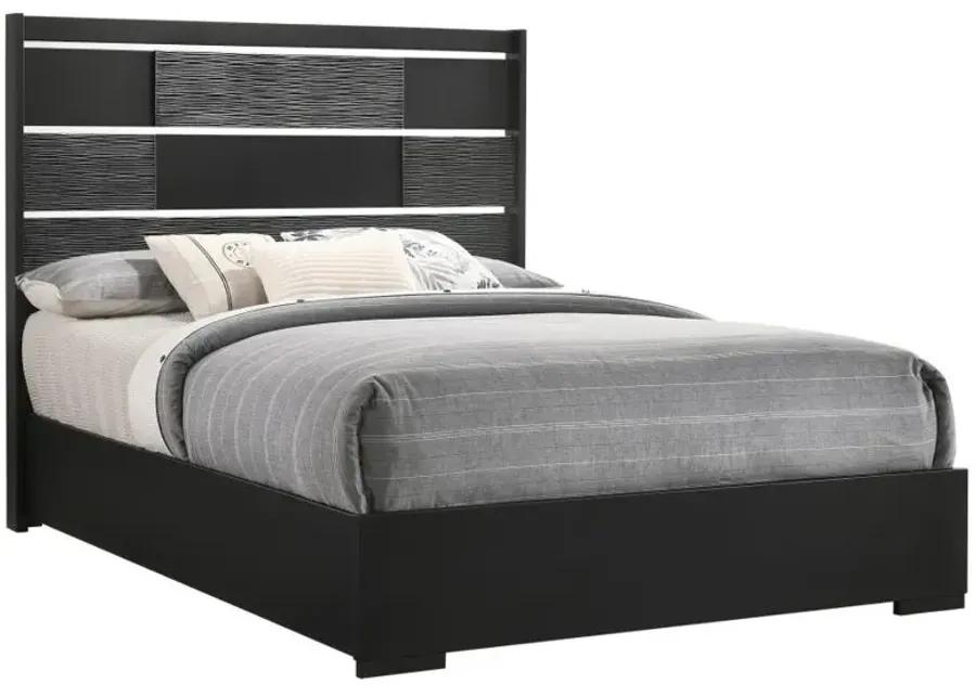 Blacktoft Queen Panel Bed Black