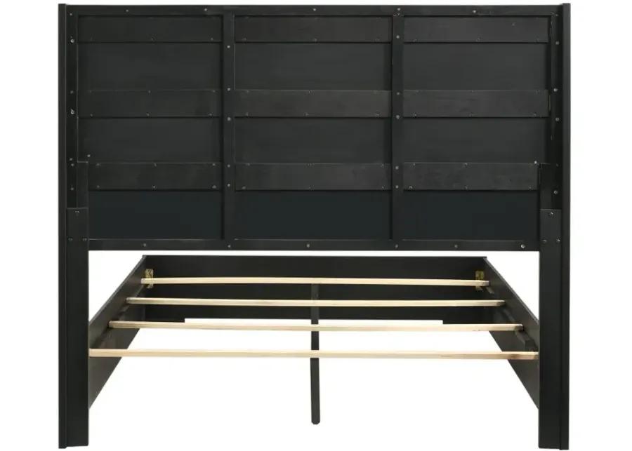 Blacktoft Queen Panel Bed Black