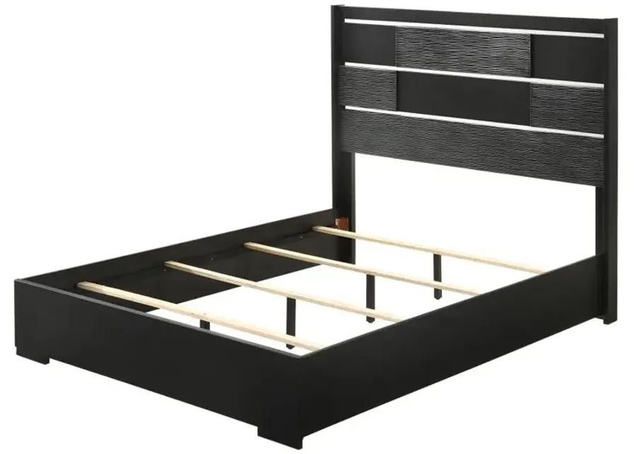 Blacktoft Queen Panel Bed Black