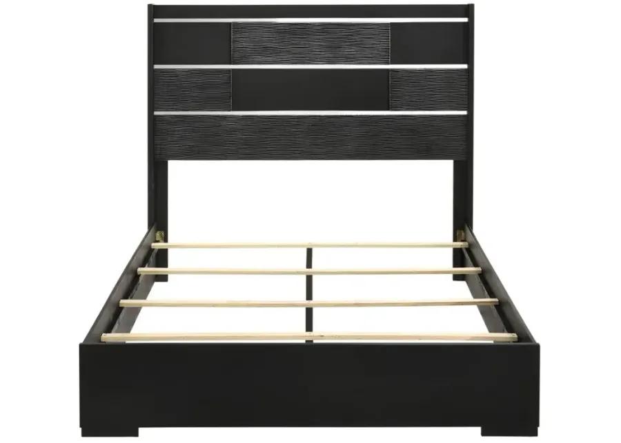 Blacktoft Queen Panel Bed Black