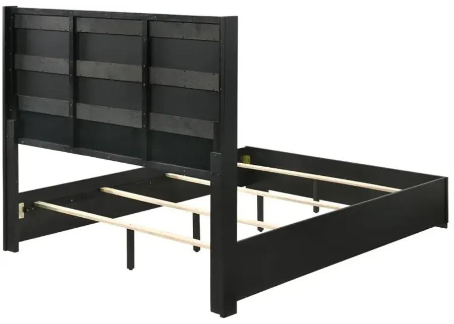 Blacktoft Queen Panel Bed Black