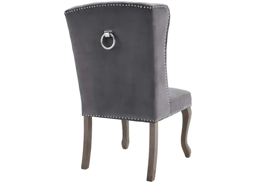 Apprise French Vintage Dining Performance Velvet Side Chair