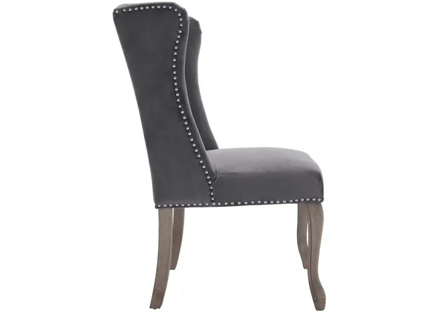 Apprise French Vintage Dining Performance Velvet Side Chair