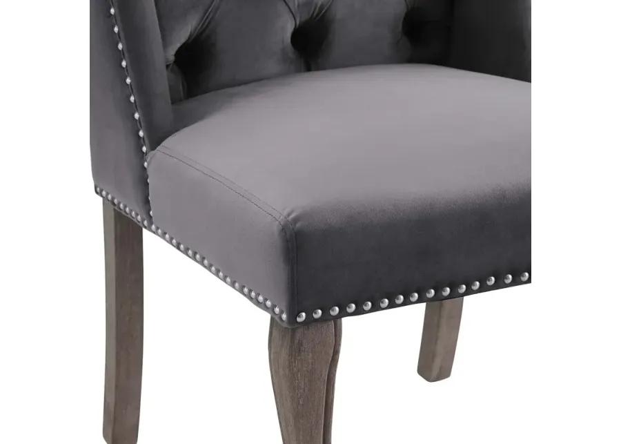 Apprise French Vintage Dining Performance Velvet Side Chair