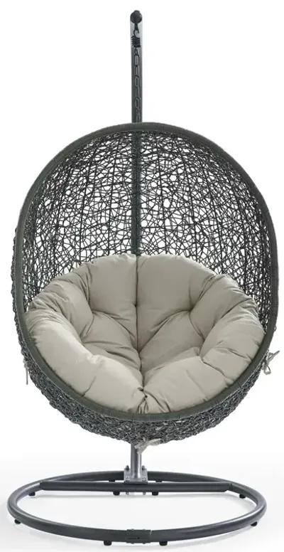 Hide Outdoor Patio Swing Chair With Stand