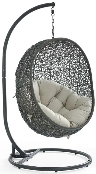 Hide Outdoor Patio Swing Chair With Stand